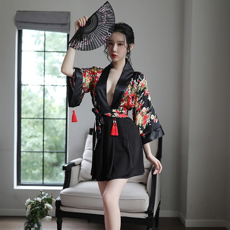 Pyjama Japonais Femme Deux Pièces - Style Hanfu/kimono, Tissu épais Respirant, Ample, Pour Maison, Loisirs