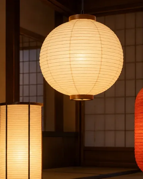 Lampe et Lanterne Japonaise en Papier